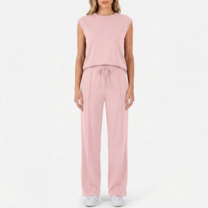 Women's Top and Pants Set - 2 Piece Casual Outfit for Summer