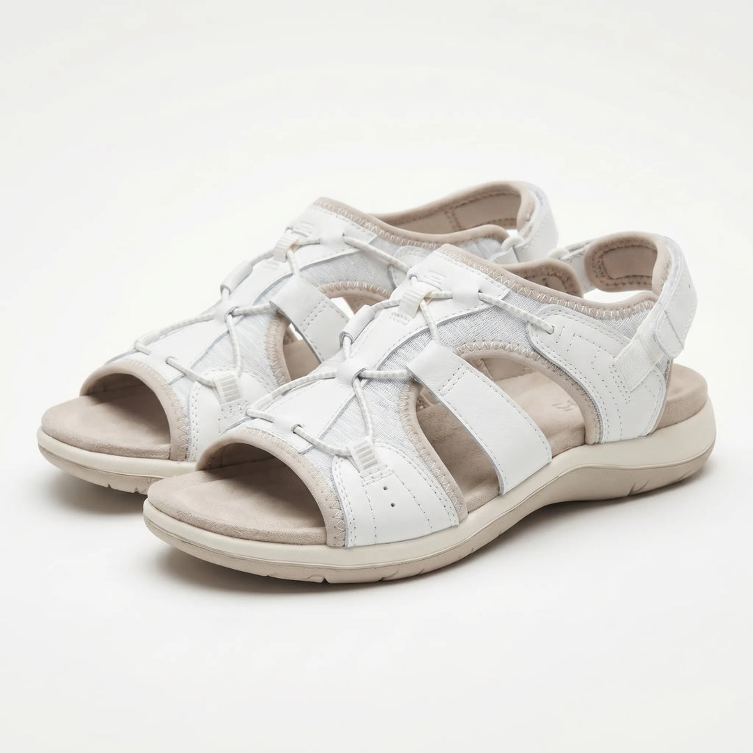 Women's Sport Sandals - Open Toe with Velcro Ankle Strap