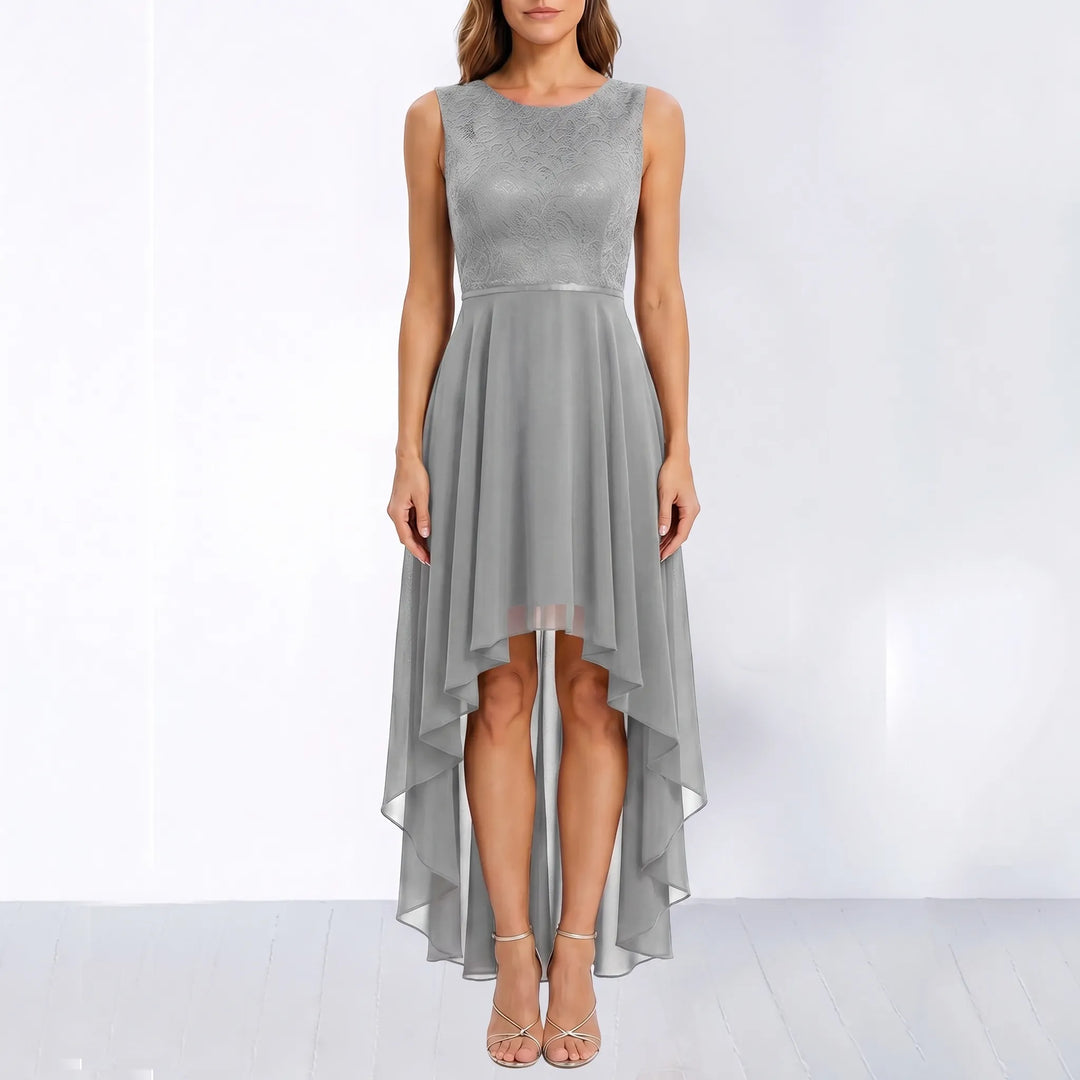 Women's High Low Dress - Fit and Flare for Wedding Guest