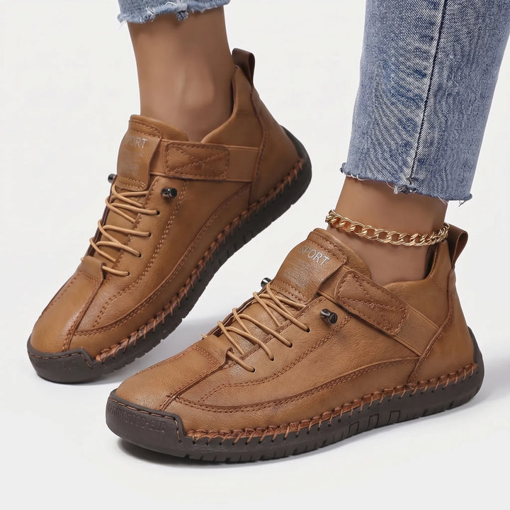 Women's Lace Up Walking Sneakers - Casual Shoes for Summer