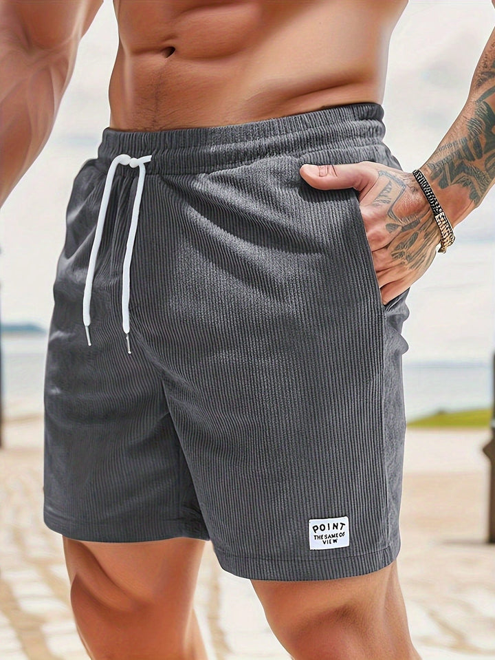 Men's Casual Drawstring Shorts - Relaxed Fit for Summer
