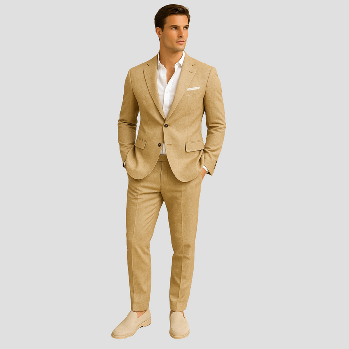 Men's Smart 2 Piece Suit Set - Tailored Blazer and Pants