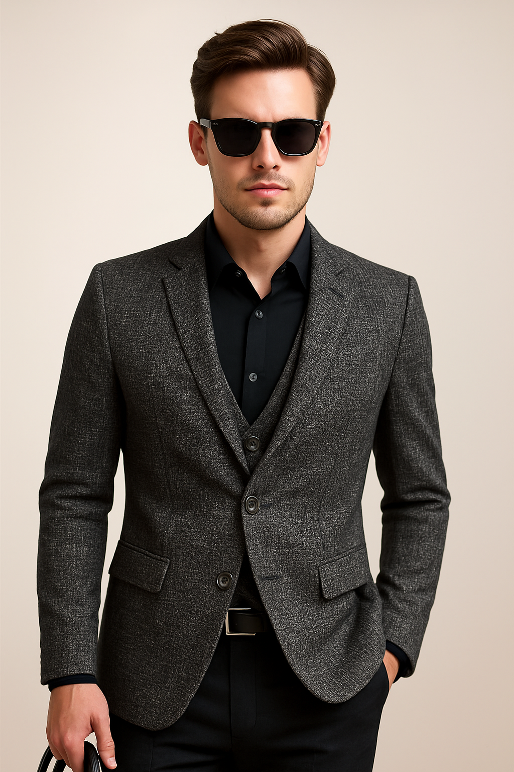 Men's Slim Fit Blazer - Smart Casual Jacket for Work